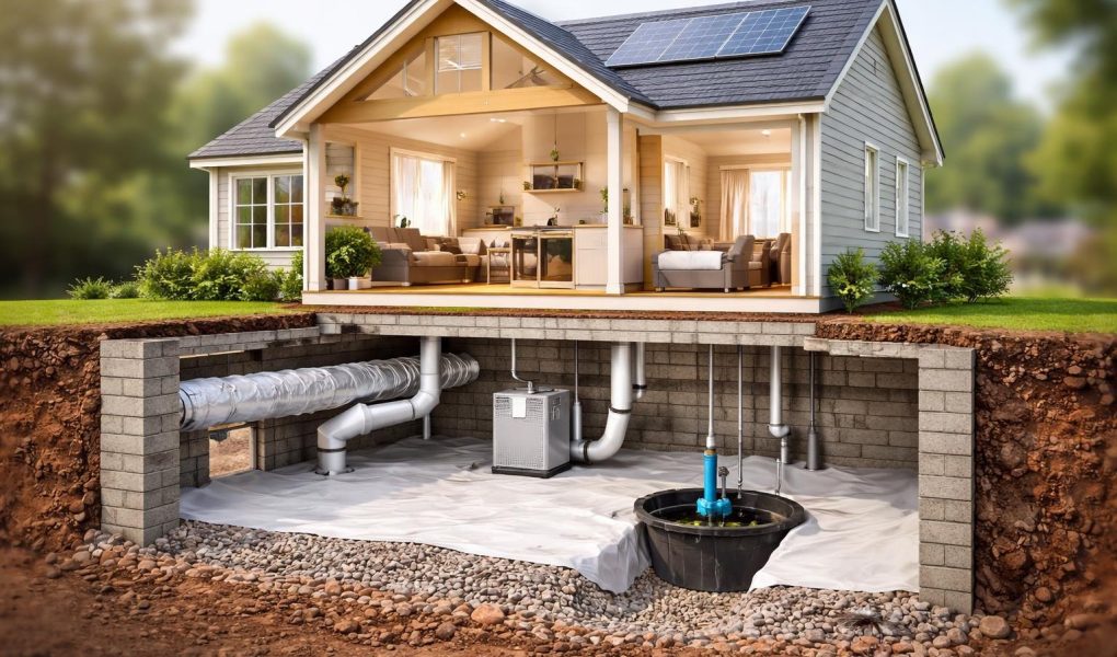 maison-moderne-vide-sanitaire-structure