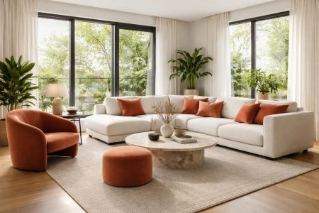 salon-moderne-minimaliste-couleurs-terre-plantes