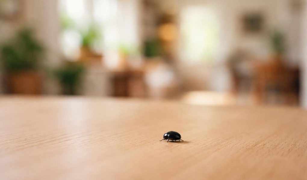 insecte-noir-rond-bois-maison