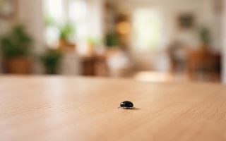 insecte-noir-rond-bois-maison