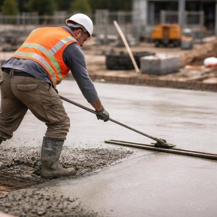 ouvrier-construction-sol-chape-outils