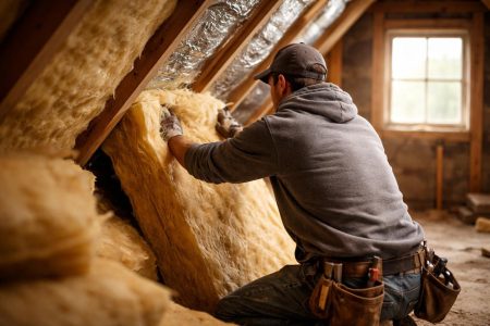 artisan-travail-isolation-toiture-grenier