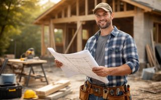 homme-tenue-bricolage-plans-renovation-maison