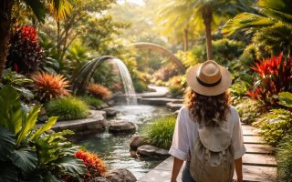 personne-jardin-moderne-plantes-exotiques