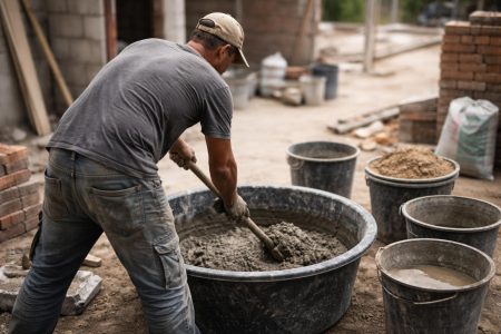 macon-dos-melange-mortier-chantier