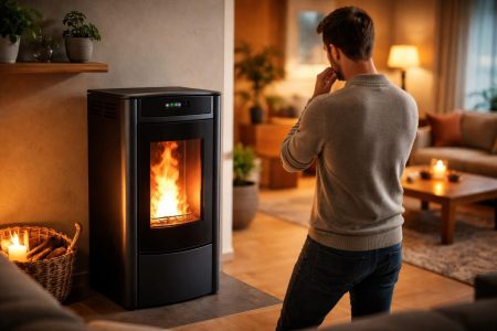 poele-pellets-personne-salon-chaleureux